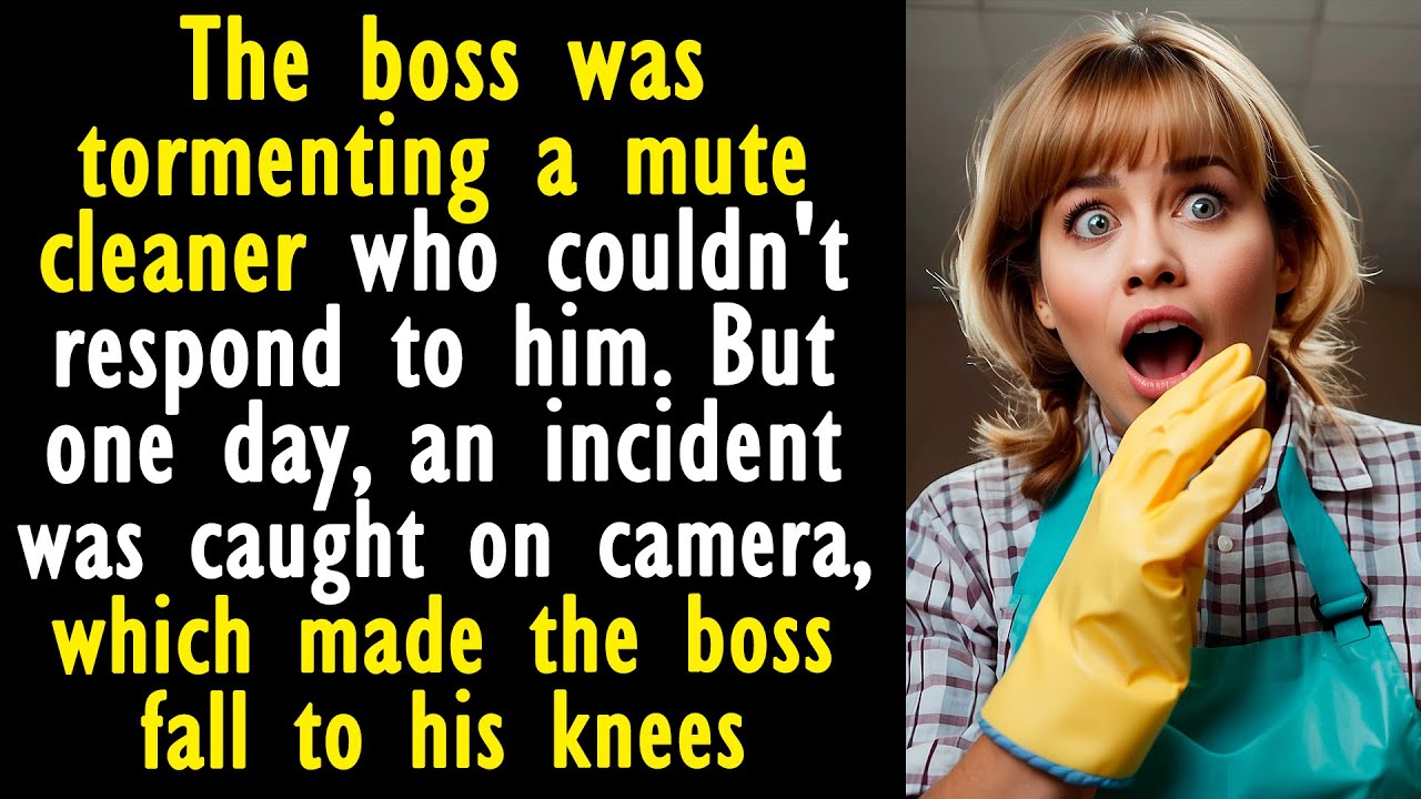 The boss was tormenting a mute cleaner who couldn't respond to him. But one day, an incident was...