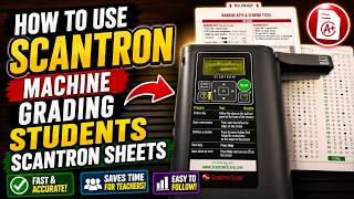 How to use SCANTRON Machine - Grading students's OMR sheets