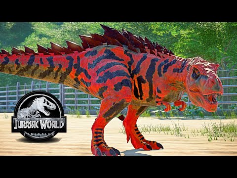TYRANNOSAURUS REX MAX LEVEL 40 in Jurassic World Evolution 🌍 Dinosaurs Fighting!