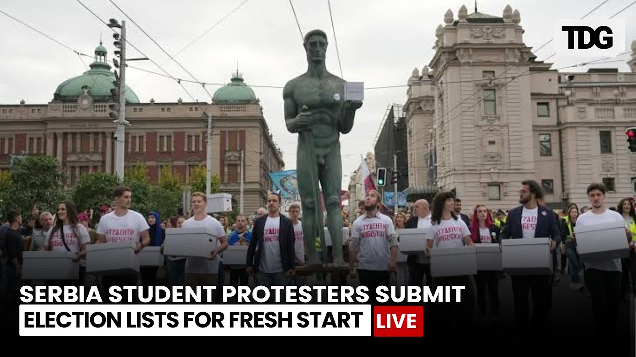 Serbian student movement submits election list