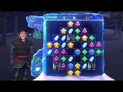 Frozen Free Fall: Snowball Fight Level 98 Walkthrough, , No Power Ups