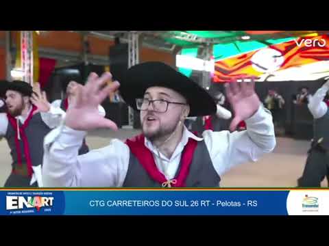 1ª INTER REGIONAL DO ENART CTG CARRETEIROS DO SUL   APRESENTAÇÃO E ENTRADA