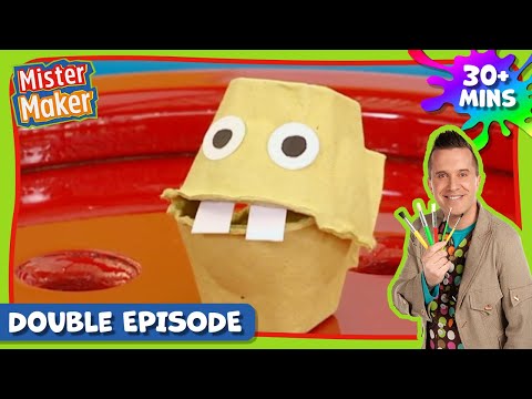Mister Maker Comes To Town 🎨 Season 2, Episode 17-18 | DOUBLE FULL EPISODE - Arts & Crafts