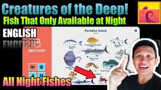 Catch All Fish (Night) Creatures of the Deep in Paradise Island❗