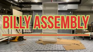 Billy assembly (perakitan rak buku ikea)