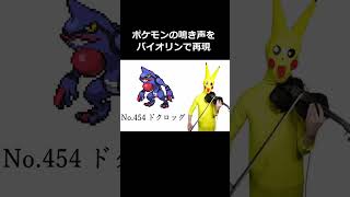 ポケモンの鳴き声をバイオリンで再現したよ。