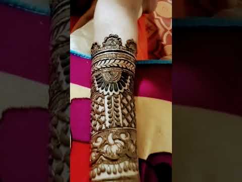 latest bridal design by shama mehndi