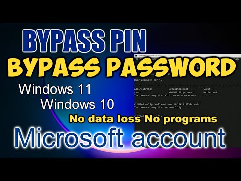 Как обойти, сбросить PIN-код и пароль учетной записи Microsoft🔹без потери данных в Windows🔹без пр...