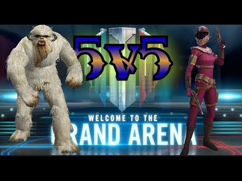 Grand Arena 5v5: Don't use Wampa vs Zorii Bliss Teams! Sad day!