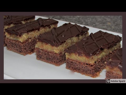 Opilý František nebo Izidor? Ořechovo - rumové řezy s polevou z ledových kaštanů.