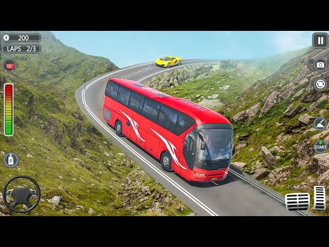Mountain Climb Bus Racing 3D 2023 New game  - Ultimate Off-road Bus Driving - Android Gameplay 🎮🎮