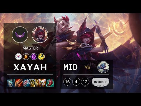 Xayah Mid vs Fizz - KR Master Patch 12.5