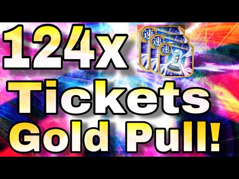Insane Gold Accessory Pull!! 124x 3* Accessories Tickets!! Super hype summons Bleach Brave Souls