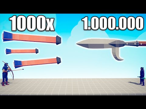 1.000.000 DAMAGE PIKE vs 1000x OVERPOWERED UNITS - TABS | Totally Accurate Battle Simulator 2023