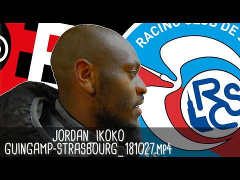 JORDAN IKOKO RÉAGIT APRÈS GUINGAMP - STRASBOURG (1 - 1) / Ligue 1 - 27 octobre 2018