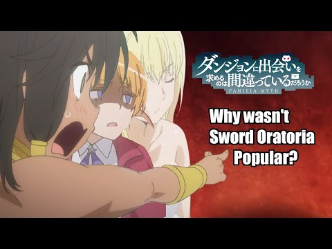 Why wasn't the Danmachi: Sword Oratoria anime popular?