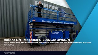 Ножничный подъемник Holland Lift Megastar G320DL30 4WDS/N Diesel, 4x4x4 Drive, 34m | Изображение 4 - Machineryline