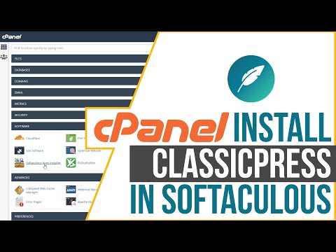 Install ClassicPress using CPanel or Softaculous in 2 mins