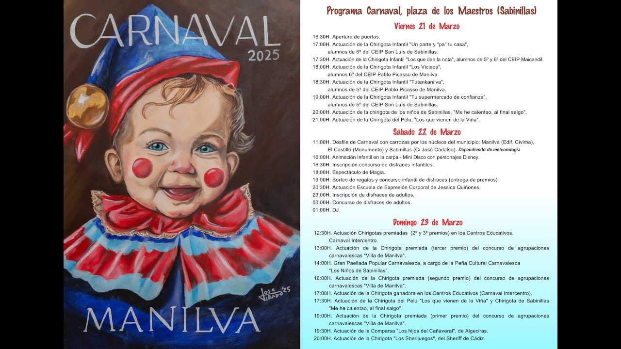 21, 22 y 23 de marzo, carnavales en Manilva