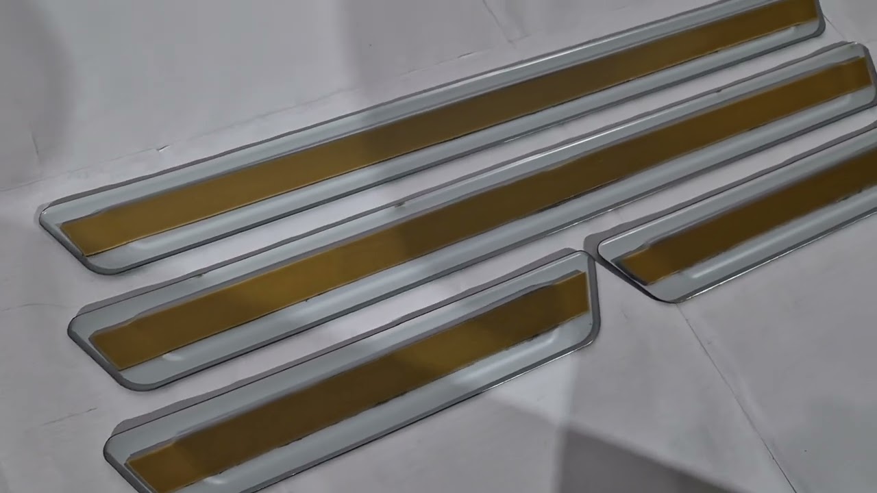 Chevrolet Універсальні накладки на пороги Chevrolet V-3 (4 шт., нерж) Video 1