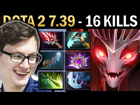 Spectre Gameplay Miracle with 16 Kills and 983 GPM - Dota 7.39