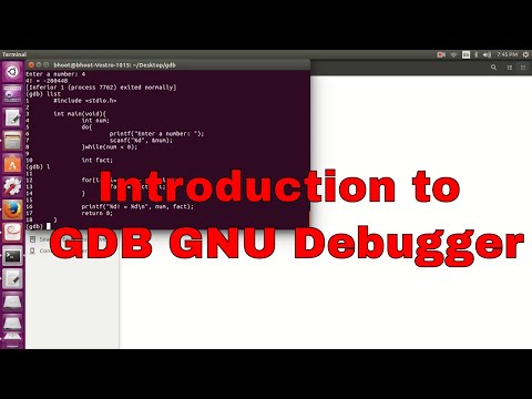 An Introduction to GDB GNU Debugger