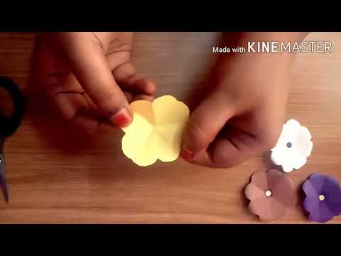 Easy paper flowers/How to make paper flowers