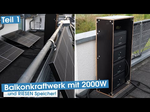Solakon Balkonkraftwerk im Test – 2000W Panels, Growatt Noah 2000 (8 kWh) Speicher & Sonnenpower!