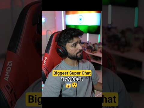 Biggest Super Chat 1,79,000₹ 😱😲 #shorts #lolzzzgaming