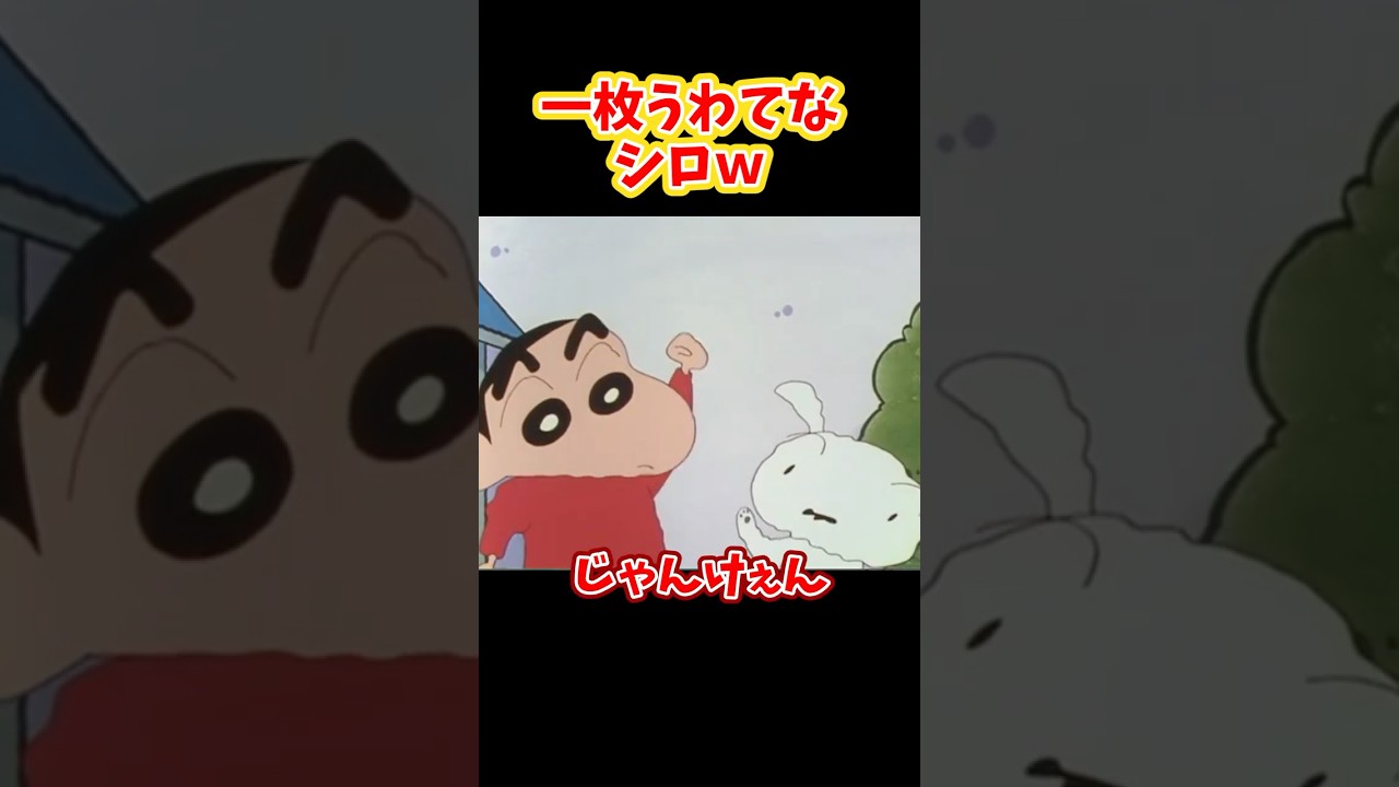 一枚うわてなシロｗ『シロとかくれんぼだゾ』#クレヨンしんちゃん #野原しんのすけ #野原みさえ #野原ひろし #野原ひまわり #爆笑