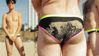 American Guys Try European Swimwear // Try Guys