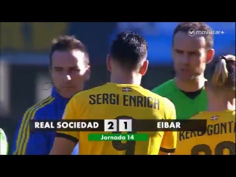 Real Sociedad 2-1 Eibar RESUMEN LaLiga J14