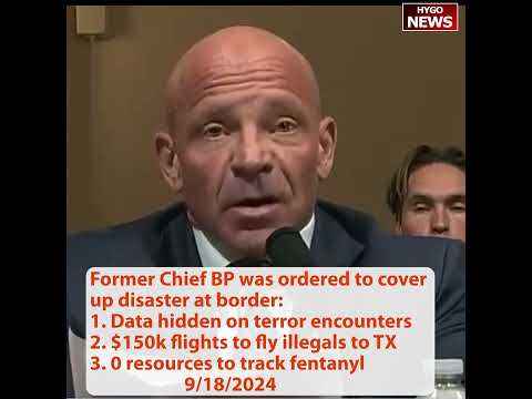 Former Chief BP Agent: Biden-Harris cover up border disaster: Data hidden, $150k flights, 0 resource