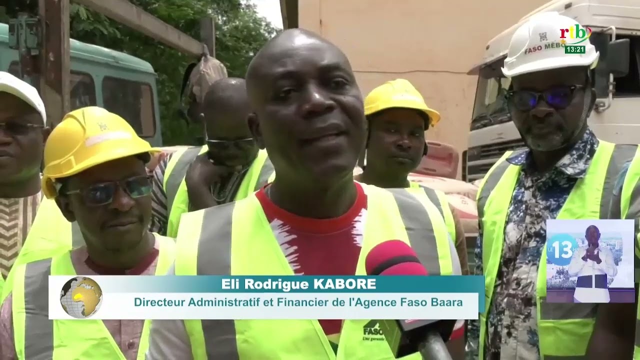 Faso Mêbo: l'Agence Faso Baara & la Diaspora du Gabon ont fait don de plus de 20 tonnes de ciment