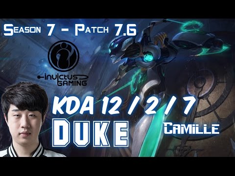 IG Duke CAMILLE vs VLADIMIR Top - Patch 7.6 KR Ranked
