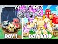 I Survived 1000 Days as GOLEMS in Minecraft!