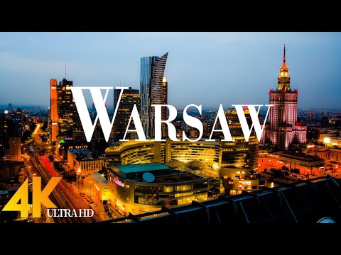 Warsaw 4K drone view • Fascinating aerial views of Warsaw | Relaxation film with calming music