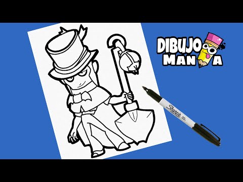 COMO DIBUJAR A MORTIS / BRAWL STARS / how to draw mortis