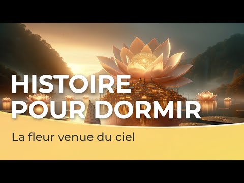 Histoire pour dormir 🪷✨ | La fleur venue du ciel | Voix homme
