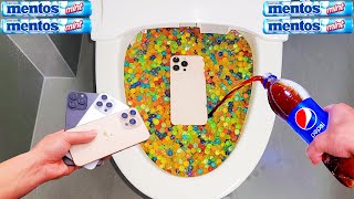 Experimental video mobile phone waterproof test