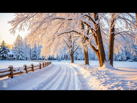 Snowy Winter Morning ❄️ Beautiful Relaxing Music for Stress Relief ~ Tranquil Winter Piano