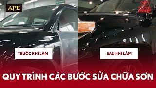 Quy Trình Các Bước Sửa Chữa Sơn | APE & Toyota Long Biên