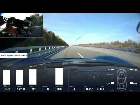 Rimac Nevera Top Speed Full Run   VBOX