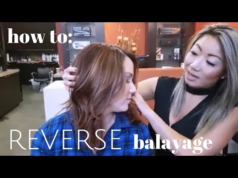 how to do a REVERSE BALAYAGE