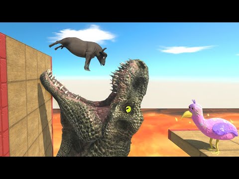 Jump Over Deadly Mouth - Animal Revolt Battle Simulator