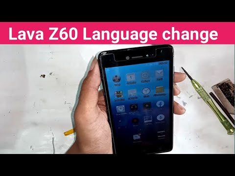 How to change language lava z60 // lava z60 change language settings