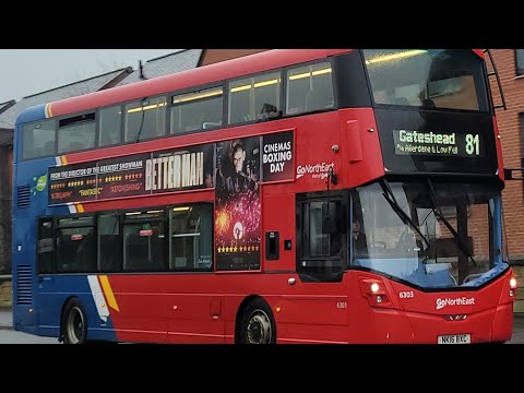 *VERY RARE ON THE 81* Little Pinks 81 to Gateshead - Go North East 6303 - NK16 BXC