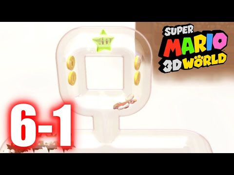Super Mario 3D World - 6-1 Clear Pipe Cruise - All Stars & Stamp 100% Gameplay Walkthrough