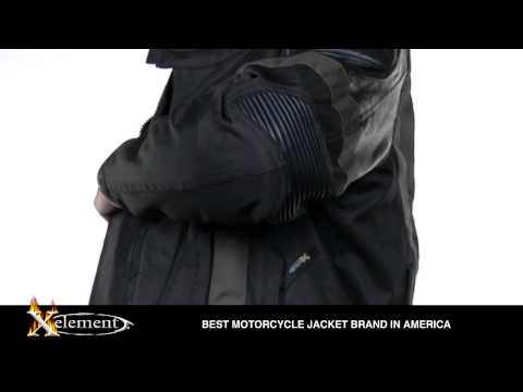 Xelement Extreme Black and Gray Tri-Tex Fabric Jacket