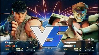 【SF5】 Online Match! from LP5000 to LP6000 at Japan 【Ryu】　スト5 リュウ対戦動画